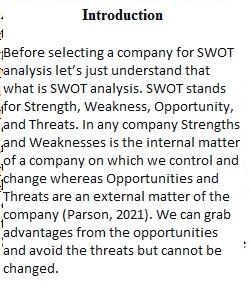 Wk2 SWOT Analysis